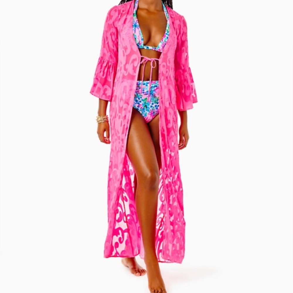 Lilly Pulitzer Pink Lace Swim Coverup